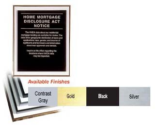 Aluminum Frame for One 11 x 14 Mandatory Sign - Main Image