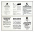 Clear Acrylic Frame for Six 11 x 14 Mandatory Signs