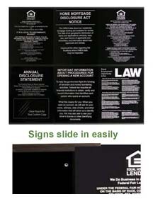 Economy Frame for Six 11 x 14 Mandatory Signs - Main Image