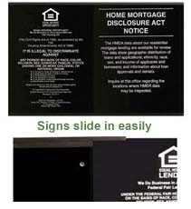 Economy Frame for Two 11 x 14 Mandatory Signs - Main Image