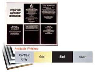 Aluminum Frame for Five 11 x 14 Mandatory Signs - Main Image