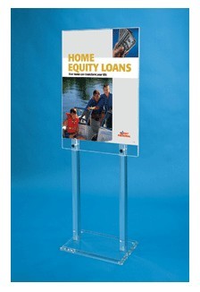 2-Sided Clear, Acrylic Poster Stand D019744