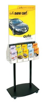 2-Sided Black and Clear Acrylic Poster Stand - Main Image
