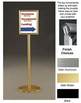 Metal Floor Frame, Satin Brass or Black, for 11