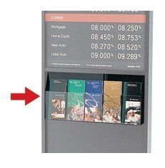 5-Pocket Adjustable Acrylic Magnetic Literature Dispenser - Main Image
