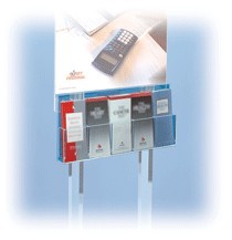 5-Pocket Brochure Holder for Acrylic Floor Frames D01974L