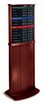 Convex 2-sided wood floor display