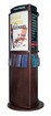 rotating 3-sided convex wood floor display