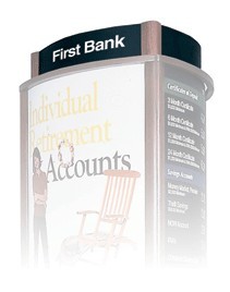 Black & White Vinyl Message Panel for 3-Sided Convex Header - Main Image