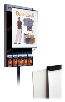 Black Magnetic Poster Fixture for Kiosks FFZZ02257