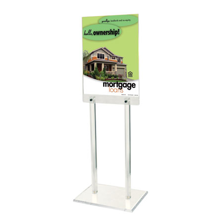 2-Sided Clear Acrylic Poster Stand for 18