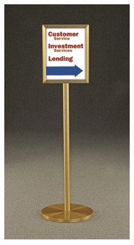 Metal Floor Frame, Black or Satin Brass Finish for 11