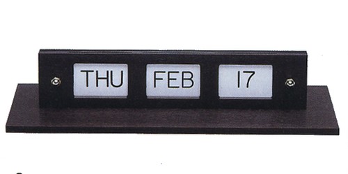 Thin Profile Double-Faced Perpetual Calendar for Counter Mounting - Main Image