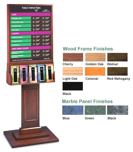 One- or Two-Sided Floor Display for 22