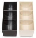Coin Cup Insert - 3-Compartment Heavy Duty Plastic - Main Image