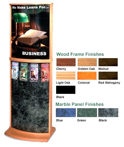 Convex Two-Sided Floor Display for 22