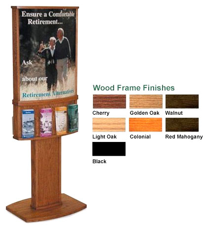 Convex Two-Sided Floor Display for 22