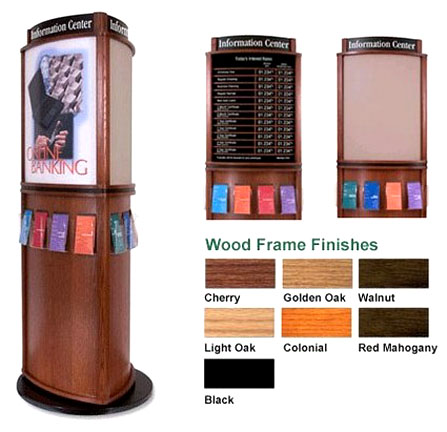 Convex Three-Sided Floor Display for 22
