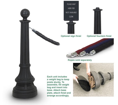 U.S. Bank Supply Colonial Rope Posts #USB1401 - Main Image