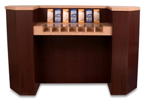 Laminate Counter with Flush-Mounted Writing Top & 7 Compartments - Main Image