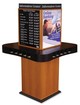 Four-sided Curved Laminate Counter and Check Writing Stand