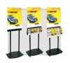 Bank Displays, Black and Clear Acrylic Floor Poster Stands