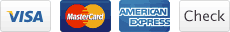 We accept major credit cards and checks