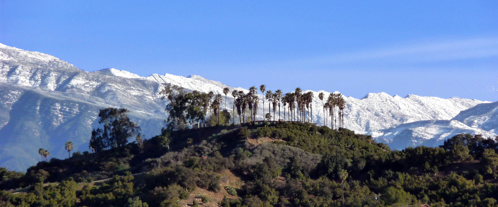 Topa Topa Mountains in Snow