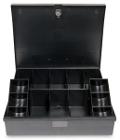 Ten Bill Cash Tray Kit with 2 Coin Cup Inserts and Locking Lid - Image 1