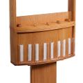 One or Two-Sided Convex Floor Standing Display for 22