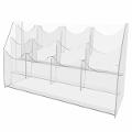 12 POCKET CLEAR ACYRLIC COUNTERTOP LITERATURE HOLDER - Image 1