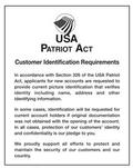 Patriot Act - Customer Identification - Image 1