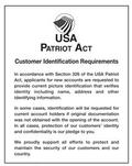 Patriot Act - Customer Identification - Image 1
