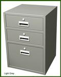 Sitting Height Teller Pedestal With 2 Drawers And 1 Legal File Drawer - Image 1