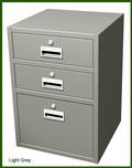 Sitting Height Teller Pedestal With 2 Locking Drawers And 1 Locking Legal File Drawer -- $784.00 - Image 1