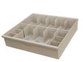 10 Bill Heavy Duty Plastic Cash Tray With 2 Coin Cup Inserts - Image 2