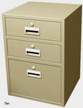 Sitting Height Teller Pedestal With 2 Drawers And 1 Legal File Drawer - Image 3
