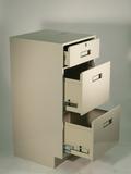 Standing Height Teller Pedestal with 1 Cash Tray Drawer and 2 Legal File Drawers  - Image 1