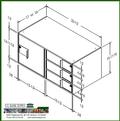 Double-Width Vault Interior Unit with 3 Teller Lockers and 1 Coin Cabinet - Image 2