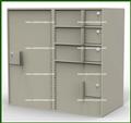 Double-Width Interior Vault Unit, with 1 Tall Storage Cabinet, 3 Teller Lockers and 1 Coin Cabinet - Image 1