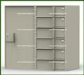 Double-Width Vault Interior Unit with 6 Teller Lockers and 1 Tall Storage Cabinet - Image 1