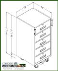 5-Drawer Inner Vault teller Truck 19