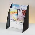 Acrylic 4-Pocket, 2-Tiered Literature Holder for 4