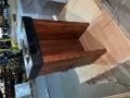 PEDESTAL CHECK DESK CHERRY FINISH