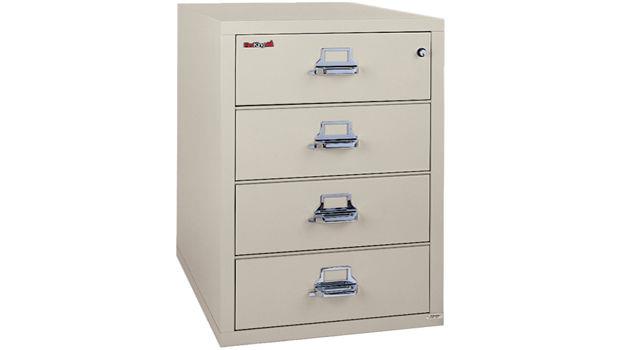 Fireking Fireproof Card-Check-Note 4 Drawer File Cabinet - Main Image