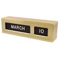 Desk-Mounted, Self-Storing Calendar Plaques