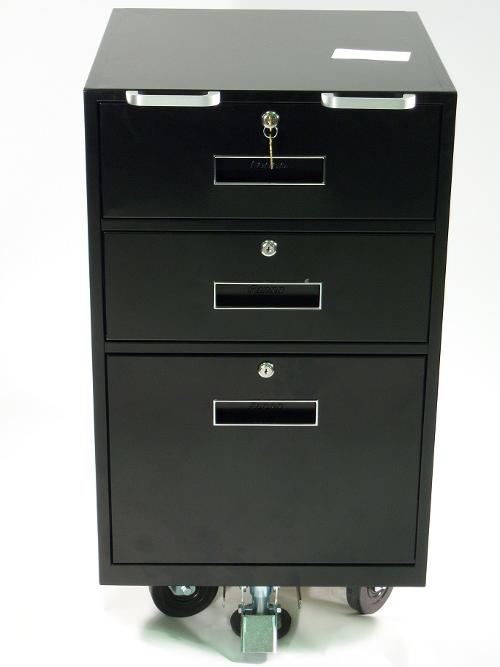 Teller Truck With  2 Cash Drawers And Legal File Drawer - Main Image