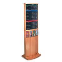 Two-Sided Standing Financial Display for Literature Posters Rates