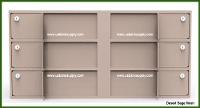 Double-Width Vault Interior Unit with 6 Teller Lockers - Main Image