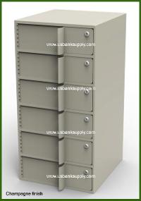 Single-Width Vault Interior Unit with 6 Teller Lockers - Main Image